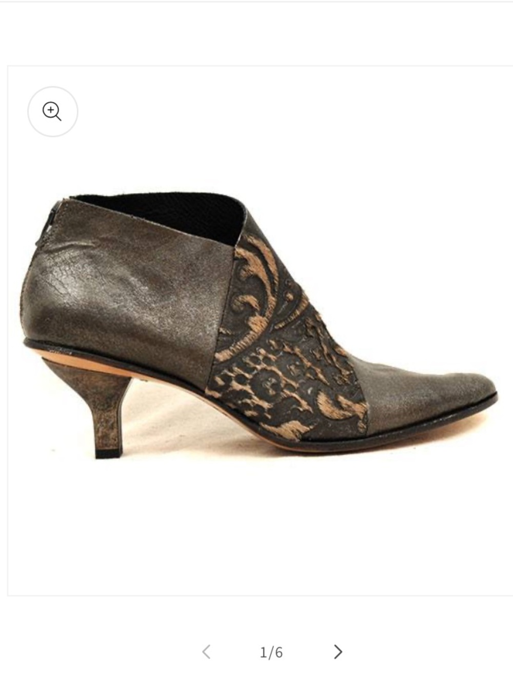 CYDWOQ Shoes Womens 37.5 Vintage Brown Kitten Heels Handmade Artisan Western USA